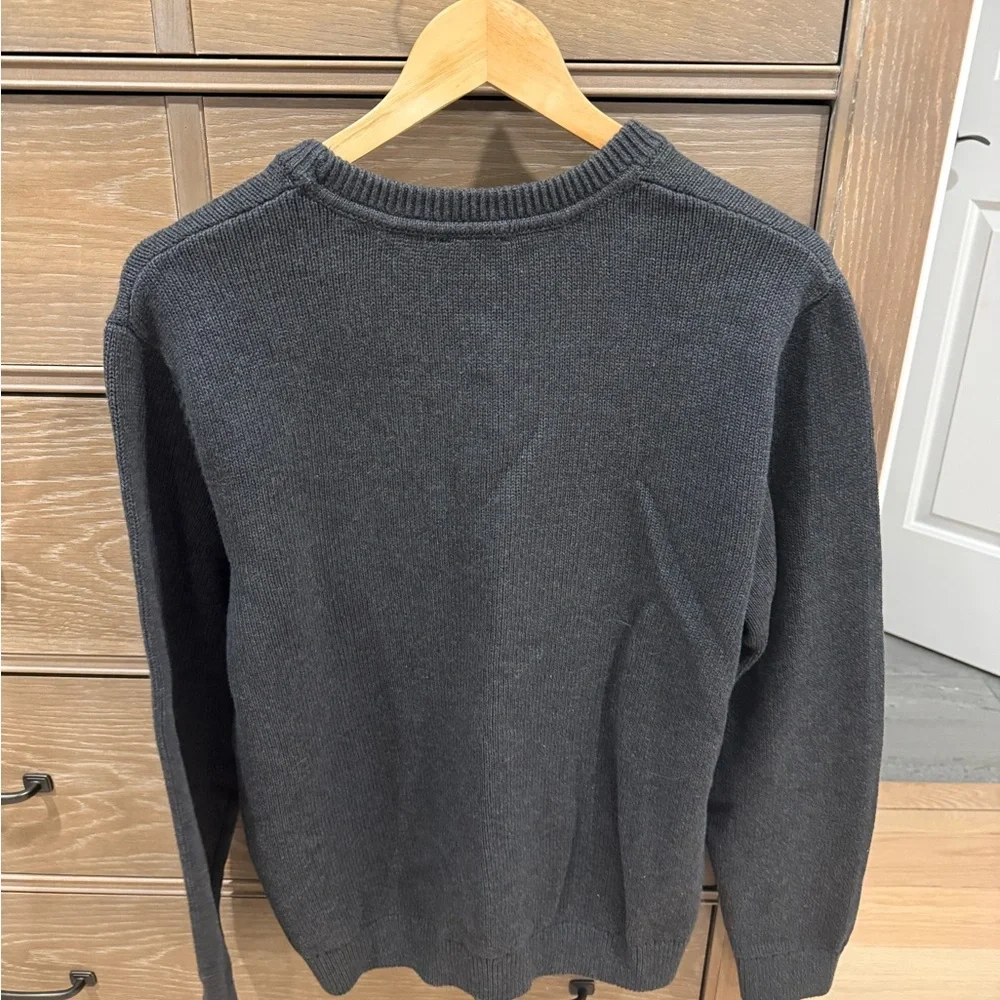 GAP Men's Cotton Crew Sweater Charcoal Medium